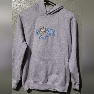 Nike Gray Hoodie with Morty Nike Logo
